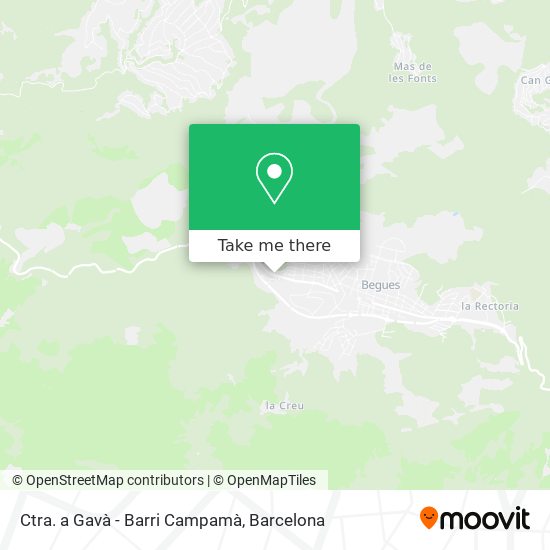Ctra. a Gavà - Barri Campamà map
