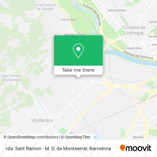 rda. Sant Ramon - M. D. de Montserrat map