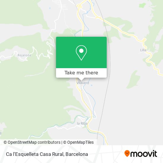 Ca l'Esquelleta Casa Rural map