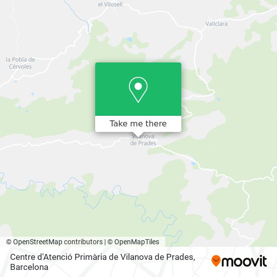 Centre d'Atenció Primària de Vilanova de Prades map
