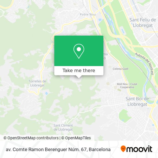 mapa av. Comte Ramon Berenguer Núm. 67