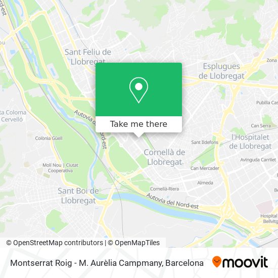 Montserrat Roig - M. Aurèlia Campmany map