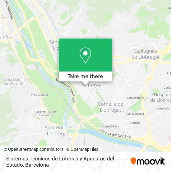 Sistemas Técnicos de Loterías y Apuestas del Estado map