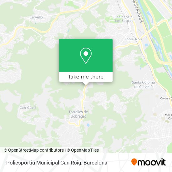 Poliesportiu Municipal Can Roig map