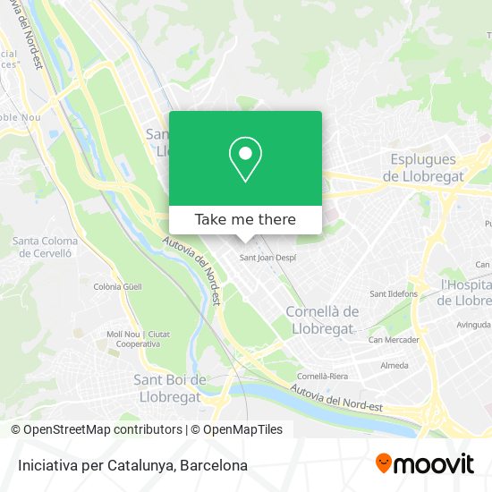 Iniciativa per Catalunya map