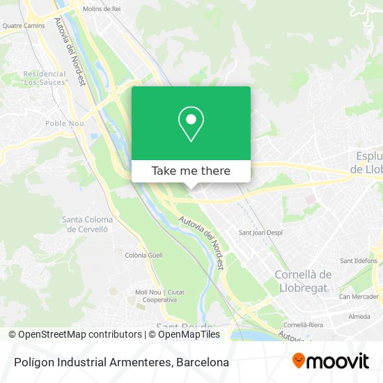 Polígon Industrial Armenteres map