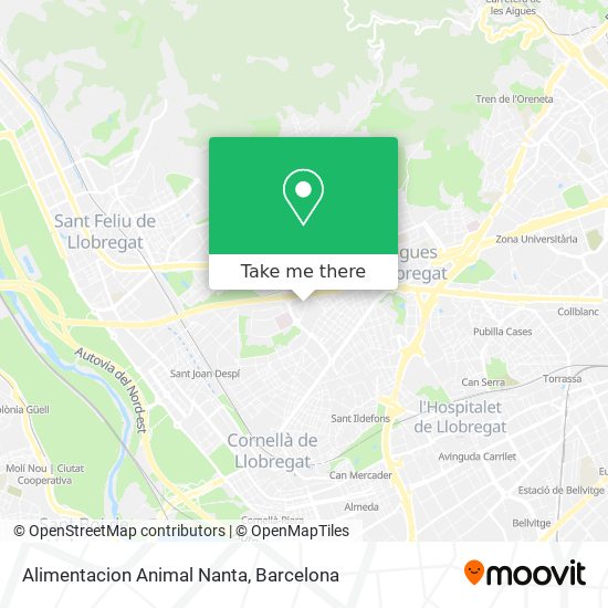 Alimentacion Animal Nanta map
