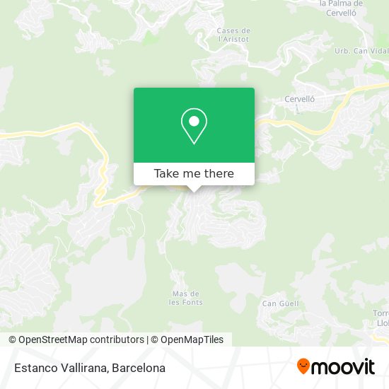 Estanco Vallirana map