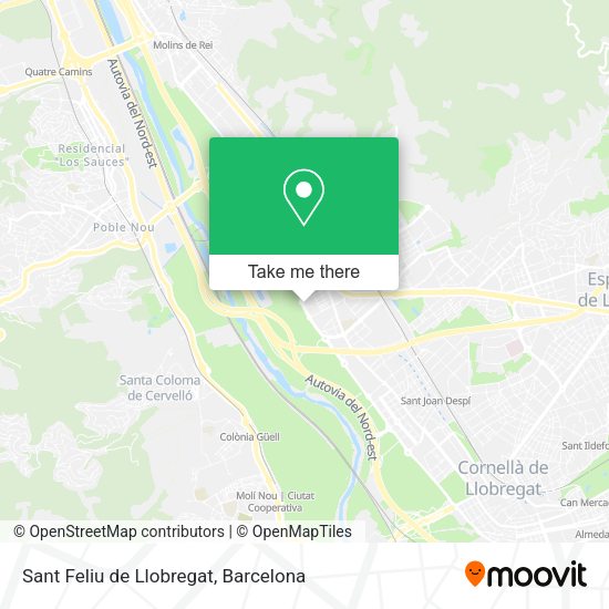 Sant Feliu de Llobregat map