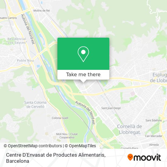 Centre D'Envasat de Productes Alimentaris map