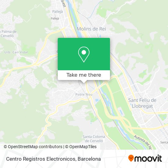 Centro Registros Electronicos map