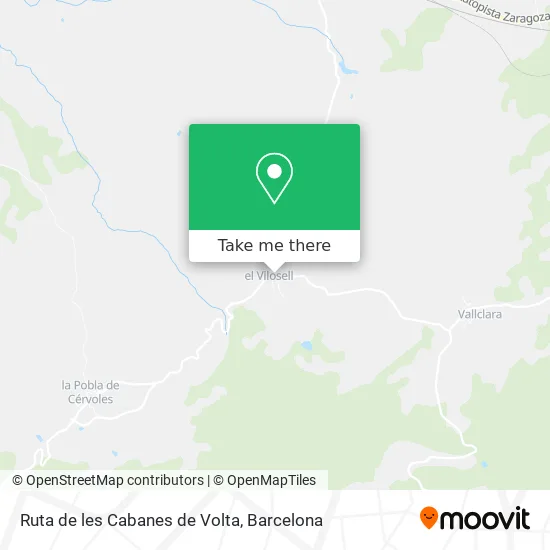Ruta de les Cabanes de Volta map