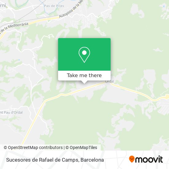 Sucesores de Rafael de Camps map