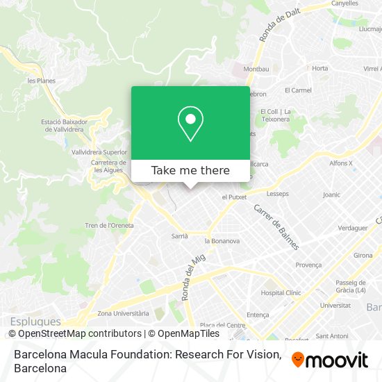 Barcelona Macula Foundation: Research For Vision map