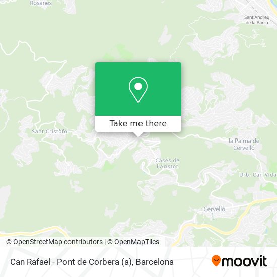 Can Rafael - Pont de Corbera map