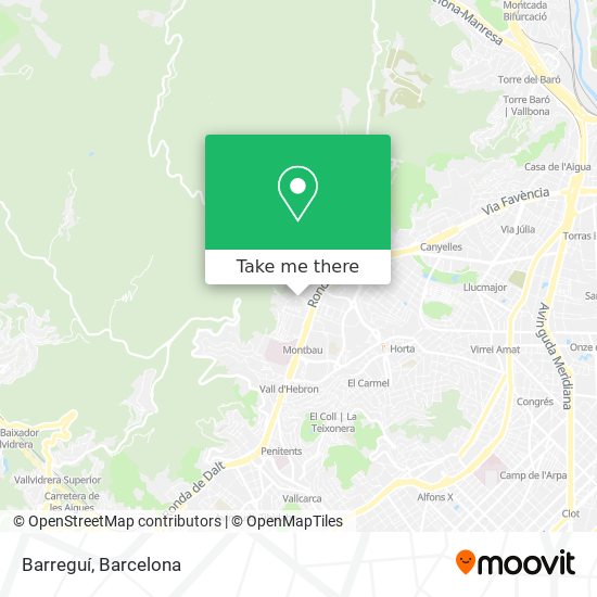 Barreguí map