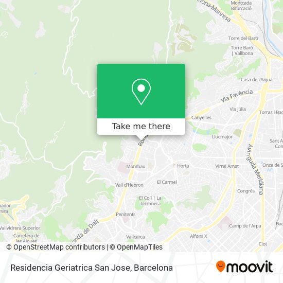 mapa Residencia Geriatrica San Jose