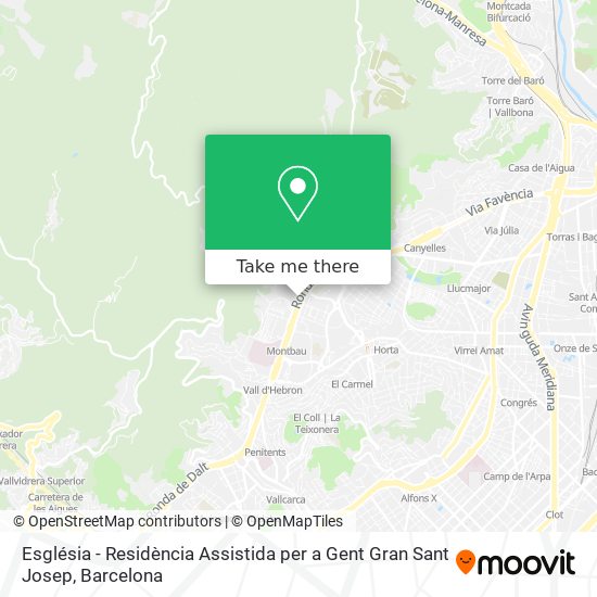 Església - Residència Assistida per a Gent Gran Sant Josep map