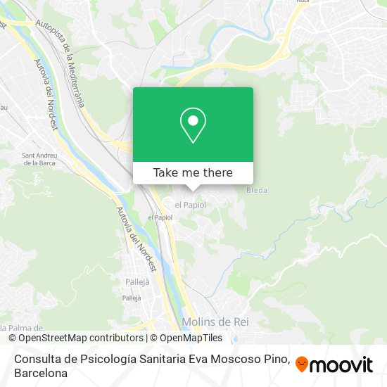 Consulta de Psicología Sanitaria Eva Moscoso Pino map