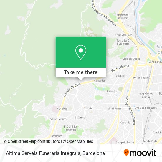 Altima Serveis Funeraris Integrals map