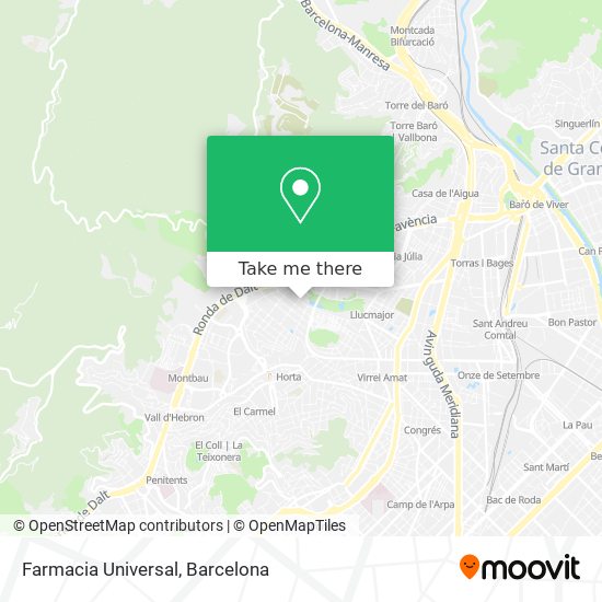 Farmacia Universal map