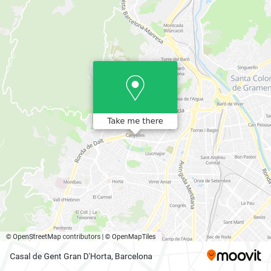 Casal de Gent Gran D'Horta map