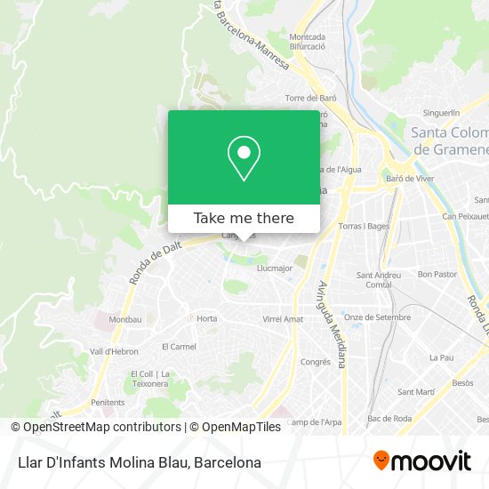 Llar D'Infants Molina Blau map