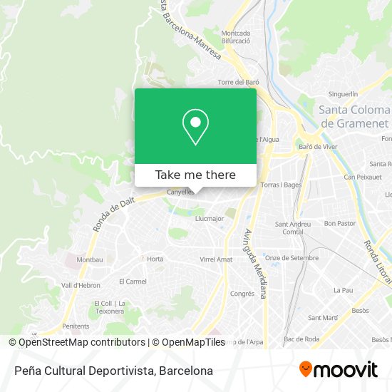 Peña Cultural Deportivista map