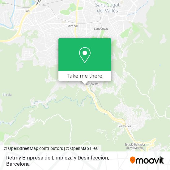 Retmy Empresa de Limpieza y Desinfección map