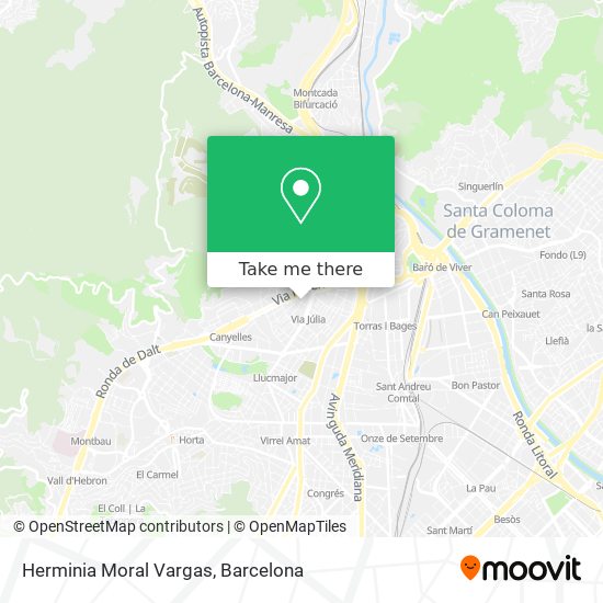 Herminia Moral Vargas map