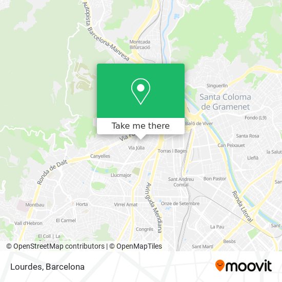 Lourdes map