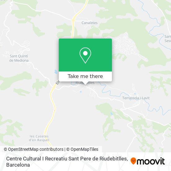 Centre Cultural I Recreatiu Sant Pere de Riudebitlles map