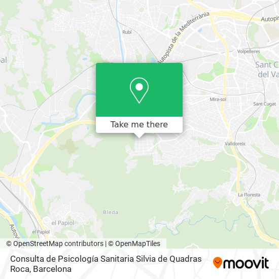 Consulta de Psicología Sanitaria Silvia de Quadras Roca map