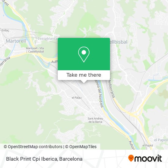 Black Print Cpi Iberica map