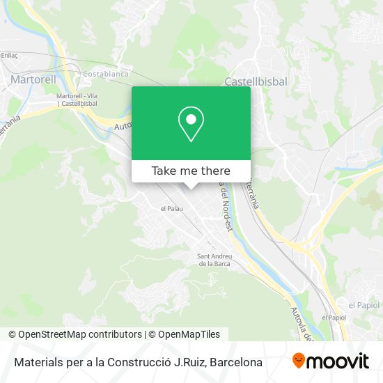 Materials per a la Construcció J.Ruiz map