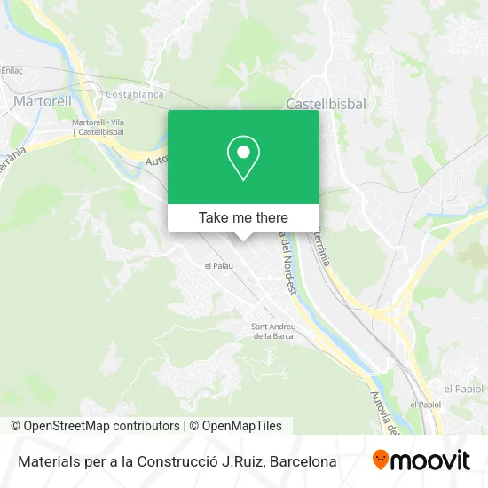 Materials per a la Construcció J.Ruiz map