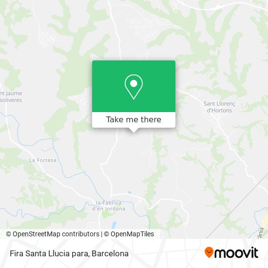 Fira Santa Llucia para map