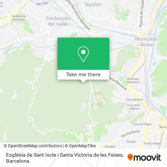 Església de Sant Iscle i Santa Victòria de les Feixes map
