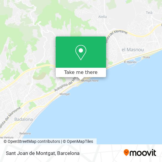 Sant Joan de Montgat map