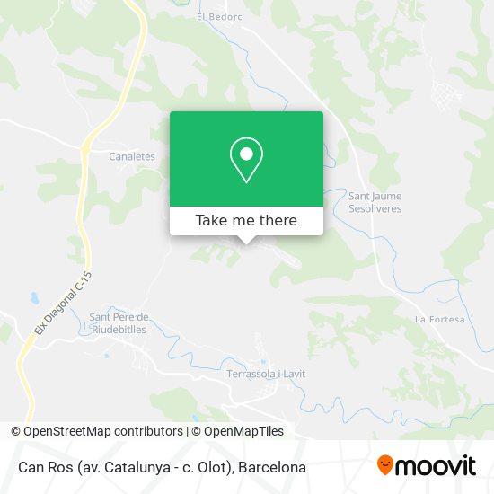 Can Ros (av. Catalunya - c. Olot) map