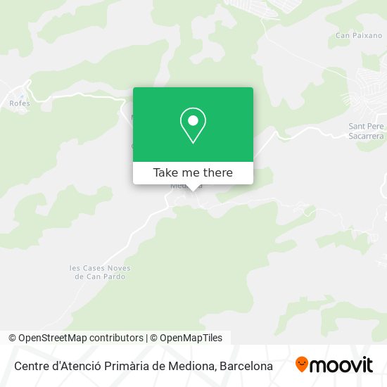 Centre d'Atenció Primària de Mediona map