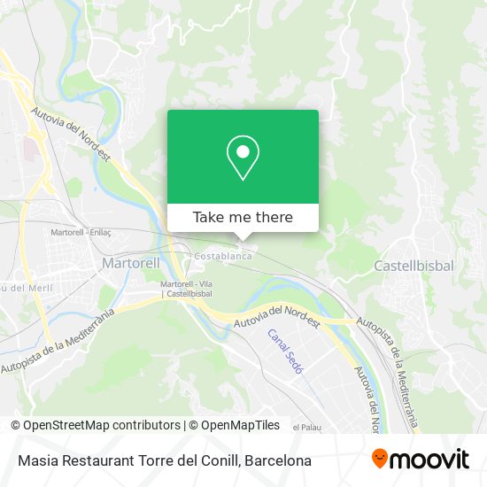 Masia Restaurant Torre del Conill map