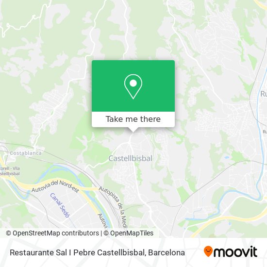 Restaurante Sal I Pebre Castellbisbal map