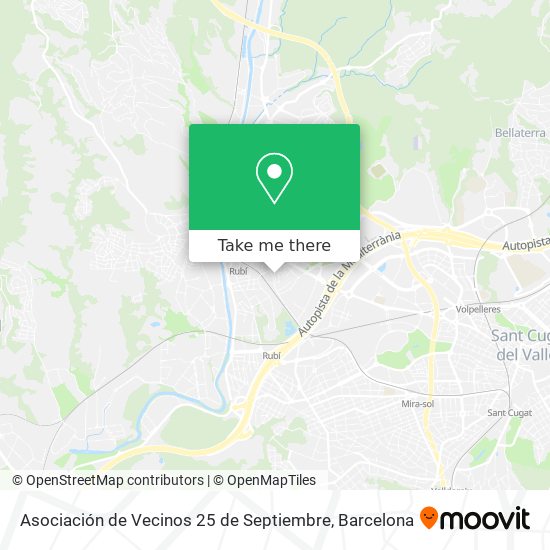 Asociación de Vecinos 25 de Septiembre map