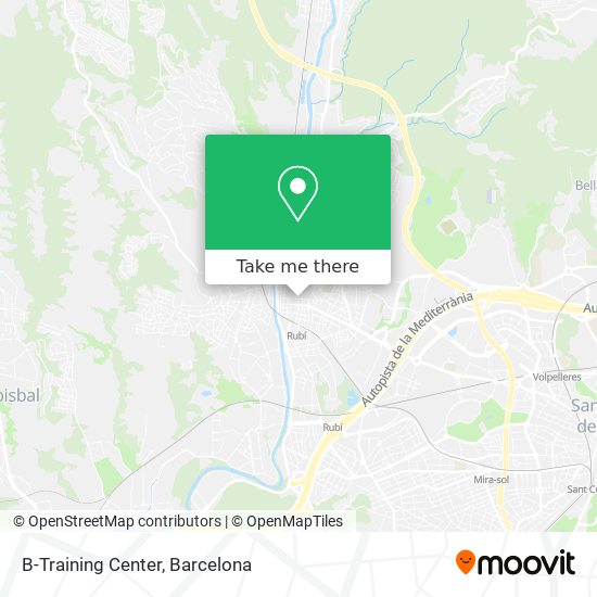 mapa B-Training Center