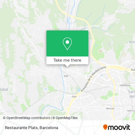 mapa Restaurante Plats