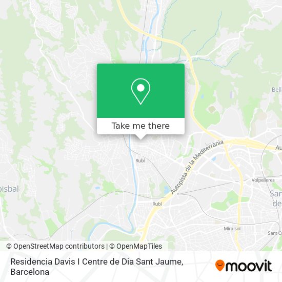 Residencia Davis I Centre de Dia Sant Jaume map
