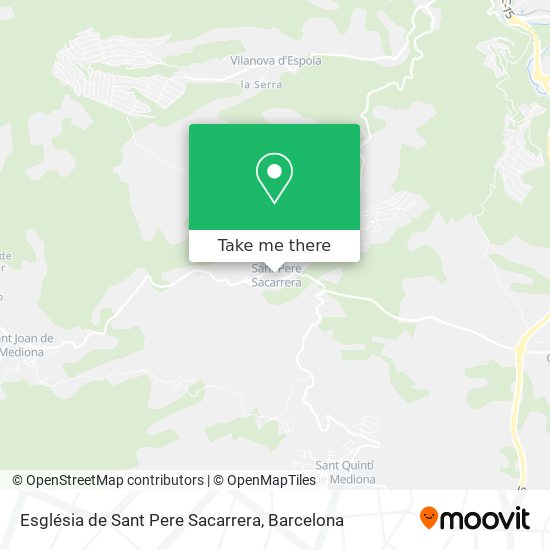 Església de Sant Pere Sacarrera map