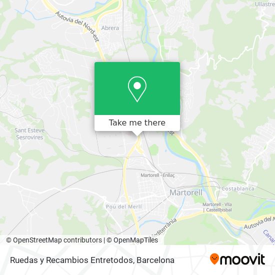 Ruedas y Recambios Entretodos map