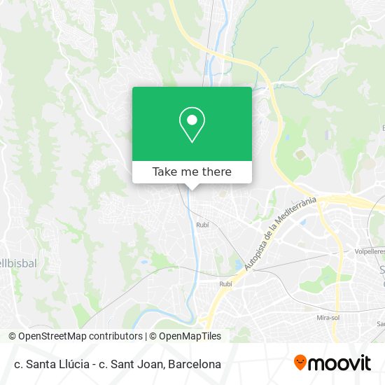 c. Santa Llúcia - c. Sant Joan map